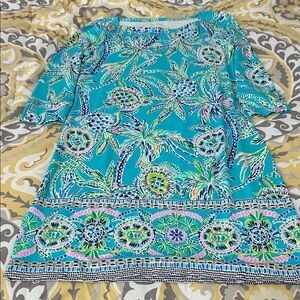 Lilly Pulitzer Vibrant Blue and Green Dress